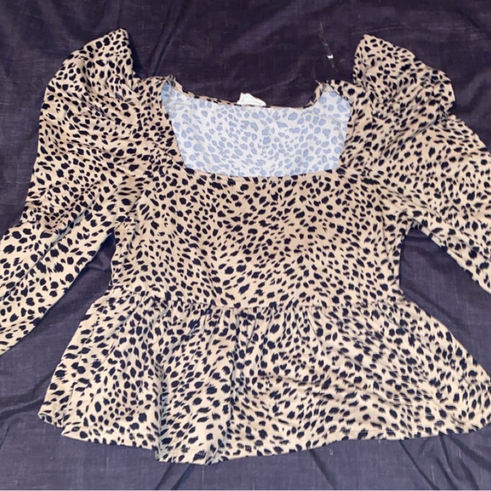 Dalmatian print crop top